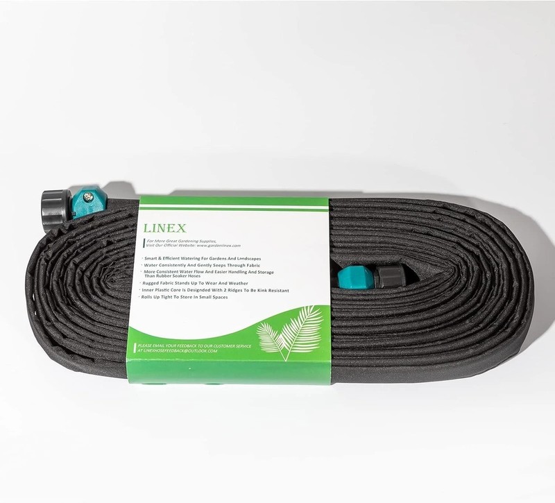 Durable 75ft Flat Soaker Hose 2 Pack Vinyl Kink Resistant Garden Irrigation gallery