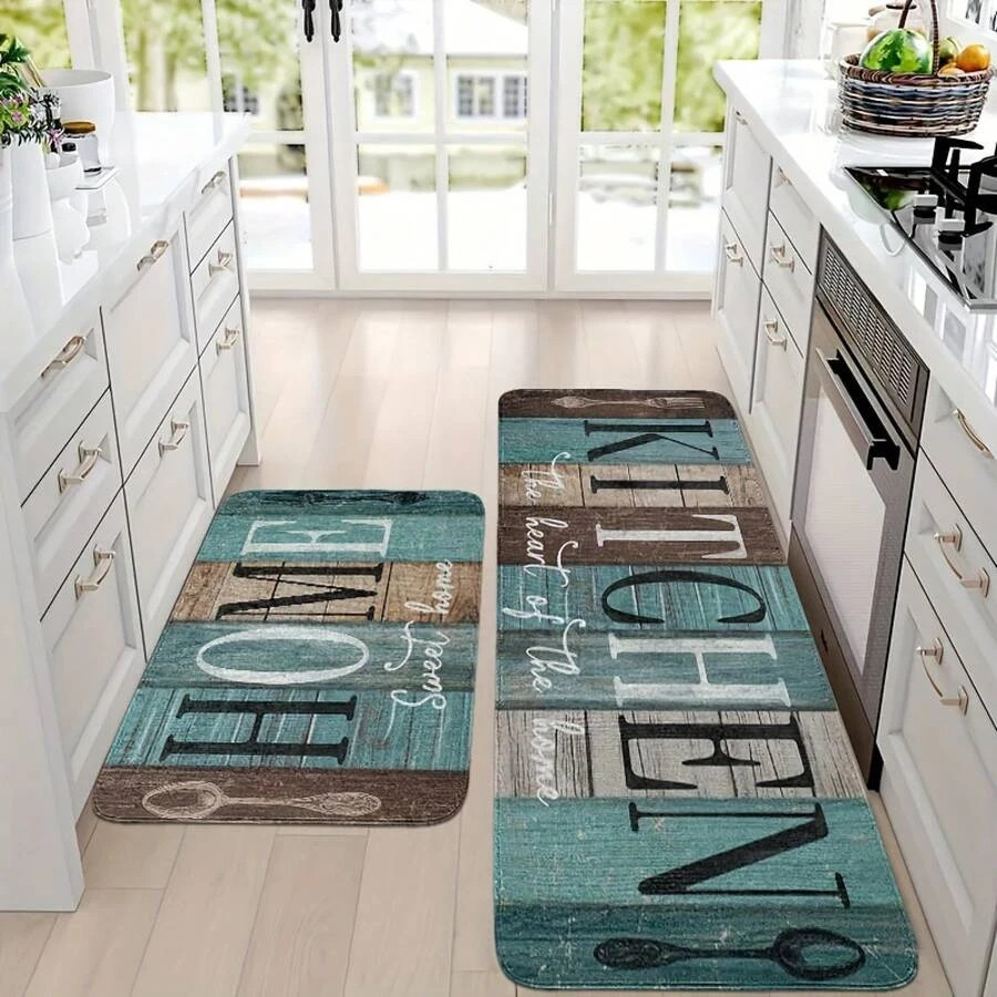 Farmhouse Kitchen Rug Set Washable Non Slip Soft Floor Mats for Home gallery