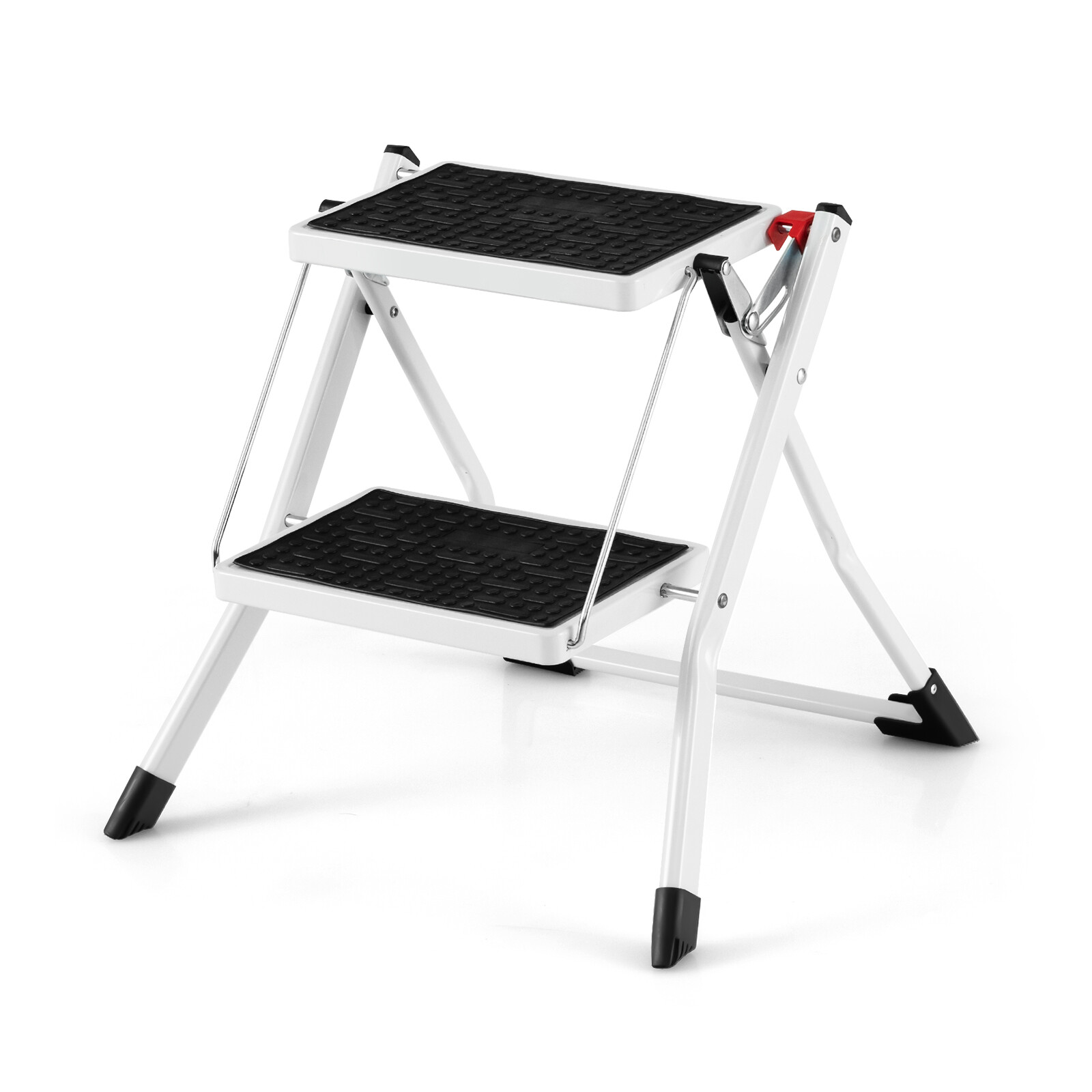 2-Step Ladder Lightweight Folding Step Stool Heavy Duty Metal Stepladder Kitchen gallery