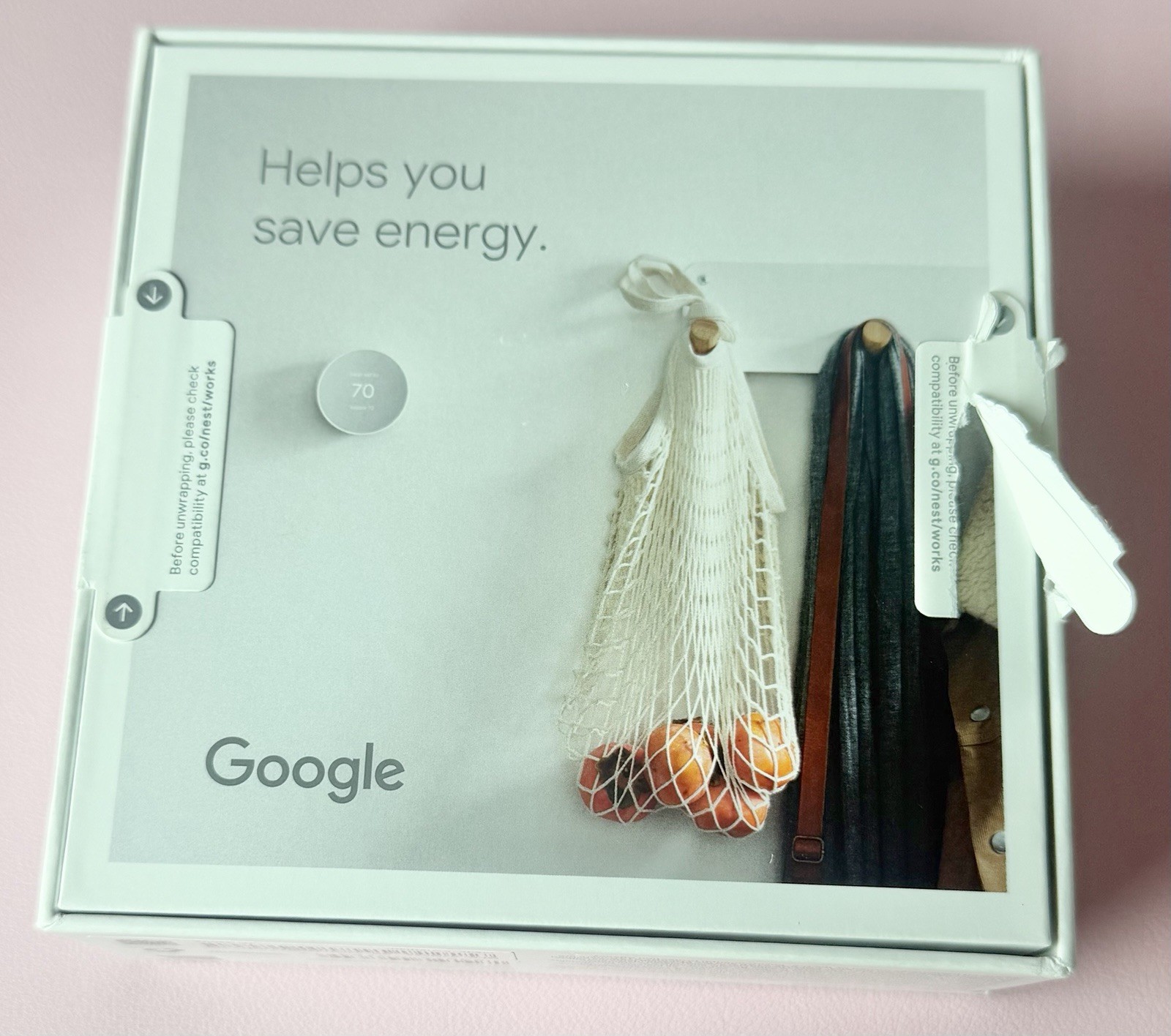 Google Nest Smart Thermostat Snow - New In Box gallery