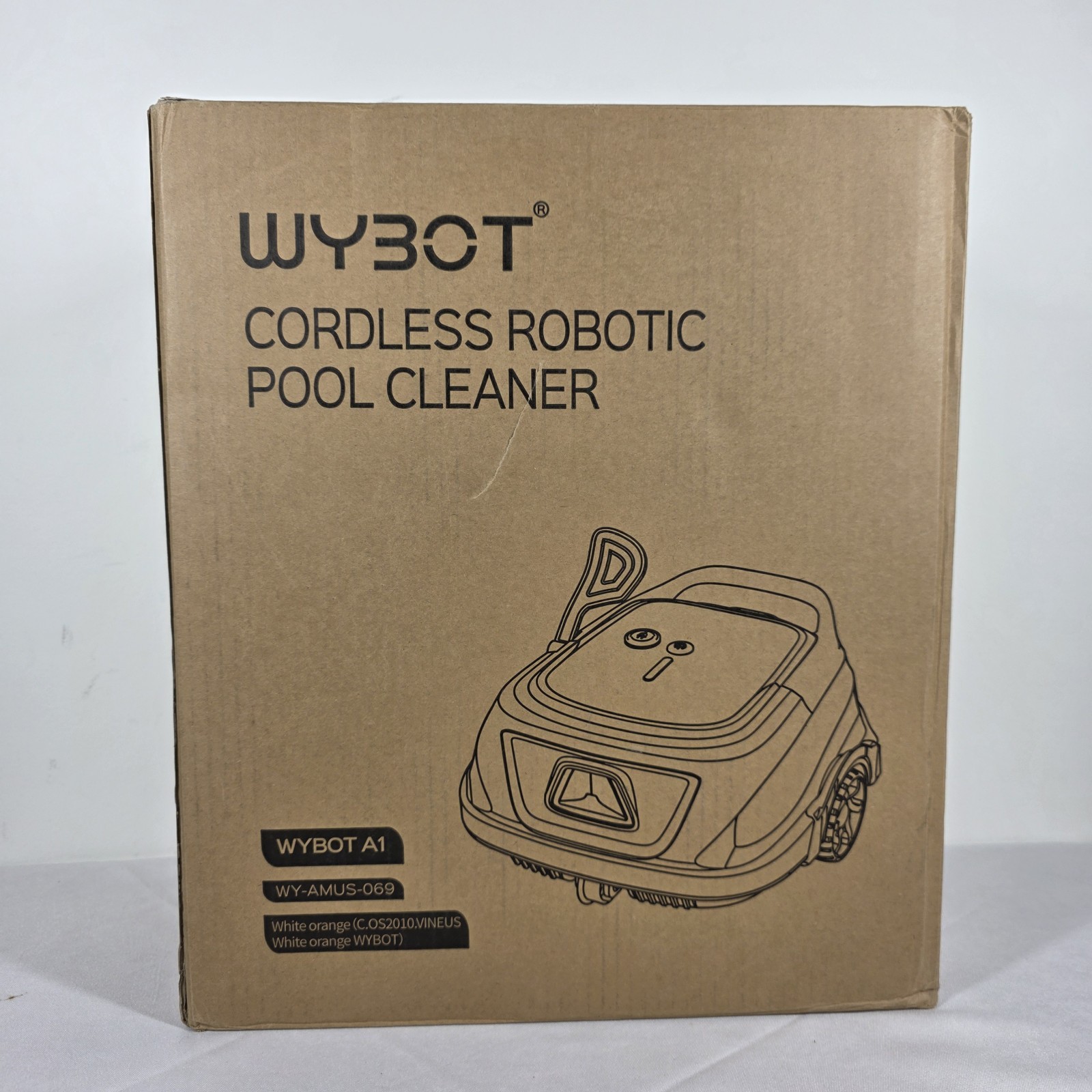 Wybot A1 Cordless Robotic Pool Cleaner OS2010 White Orange Brand New Sealed gallery