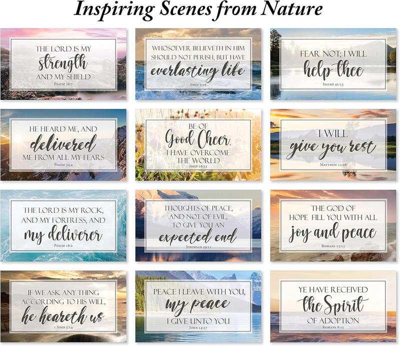 Be Not Afraid Bible Verse Cards with Full Scripture - Pack of 48 gallery