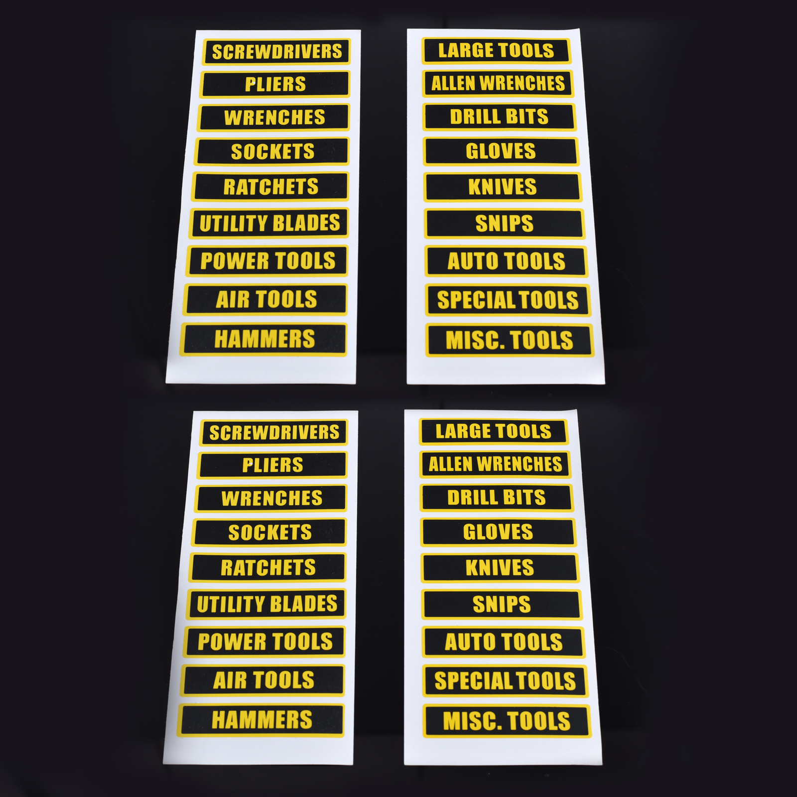 36pcs Adhesive Tool Box Label Drawer Sticker Vinyl Decal Storage Organizer Chest gallery