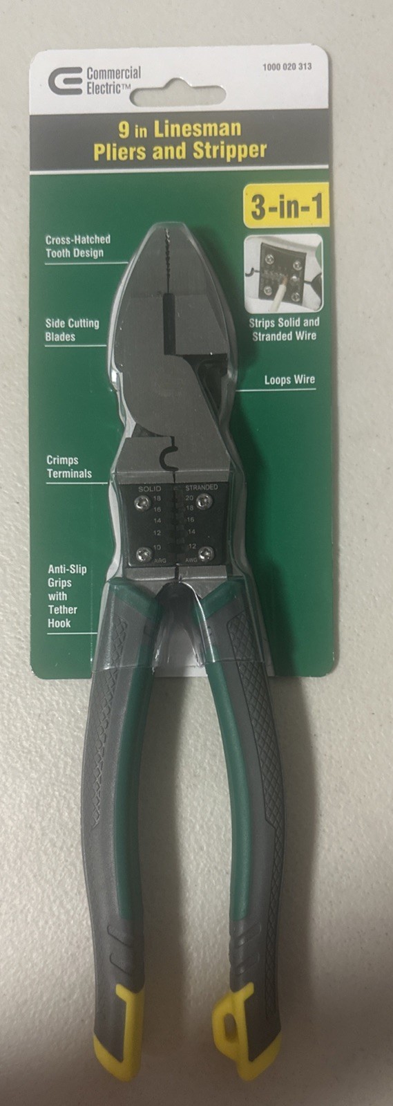 NEW Commercial Electric 9 in. High-Leverage Multi-Purpose Linesman Pliers gallery
