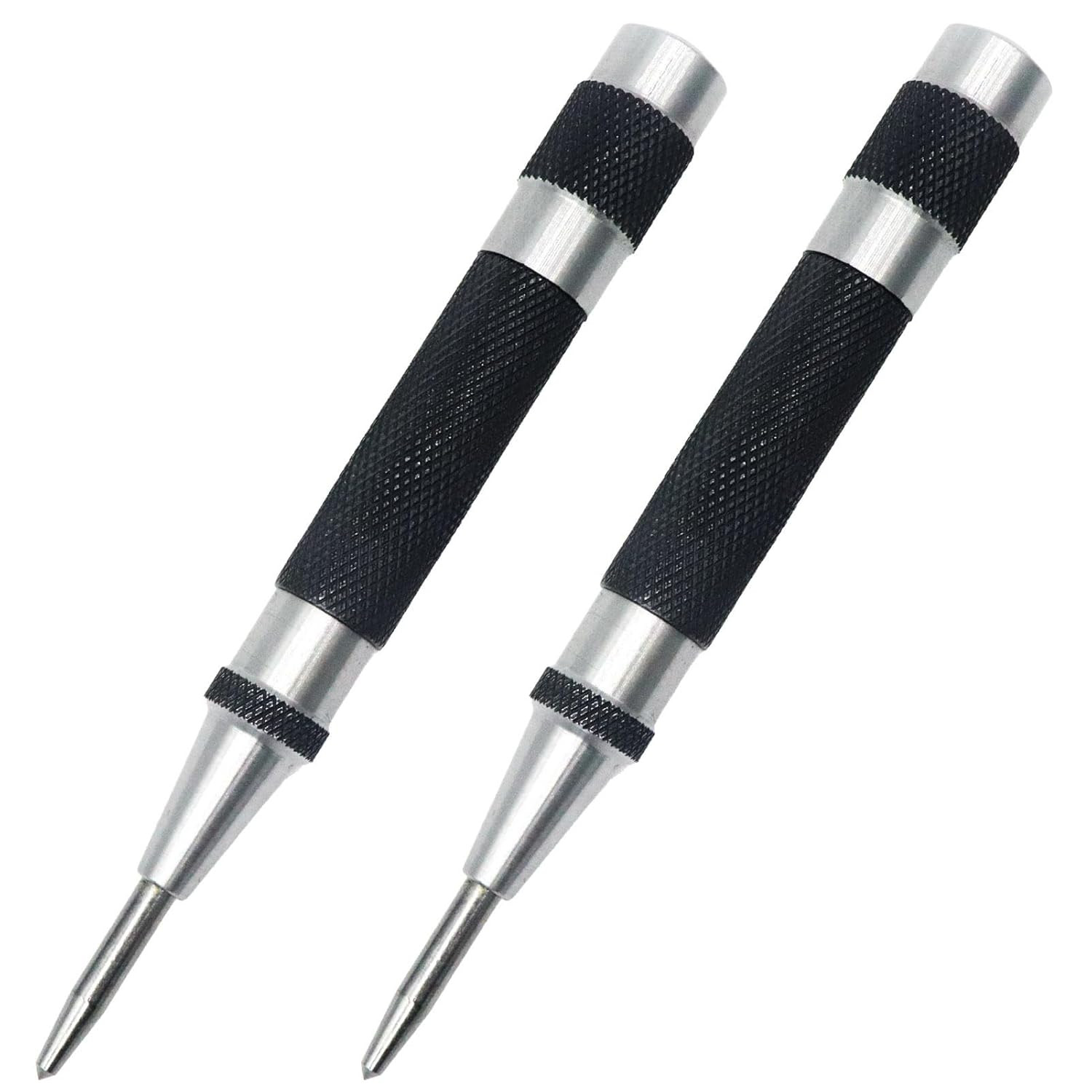 2 Pack Steel Automatic Center Punch with Adjustable Stroke - 5" (125Mm) Length S gallery