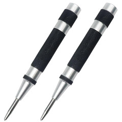 2 Pack Steel Automatic Center Punch with Adjustable Stroke – 5″ (125Mm) Length S