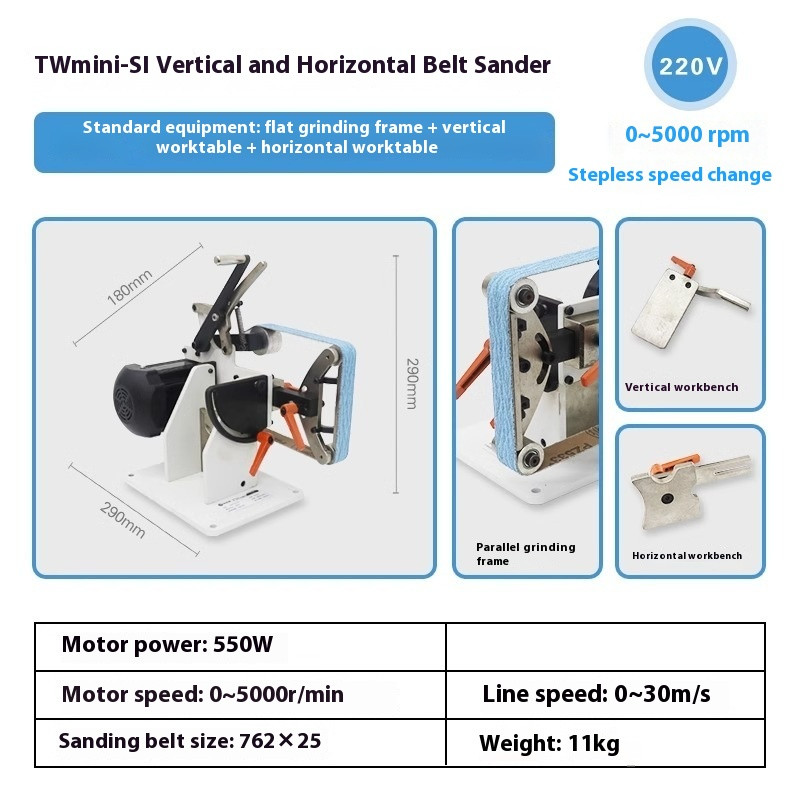 Industrial Benchtop Vertical Brushless Motor Speed Polishing Machine 50Hz gallery