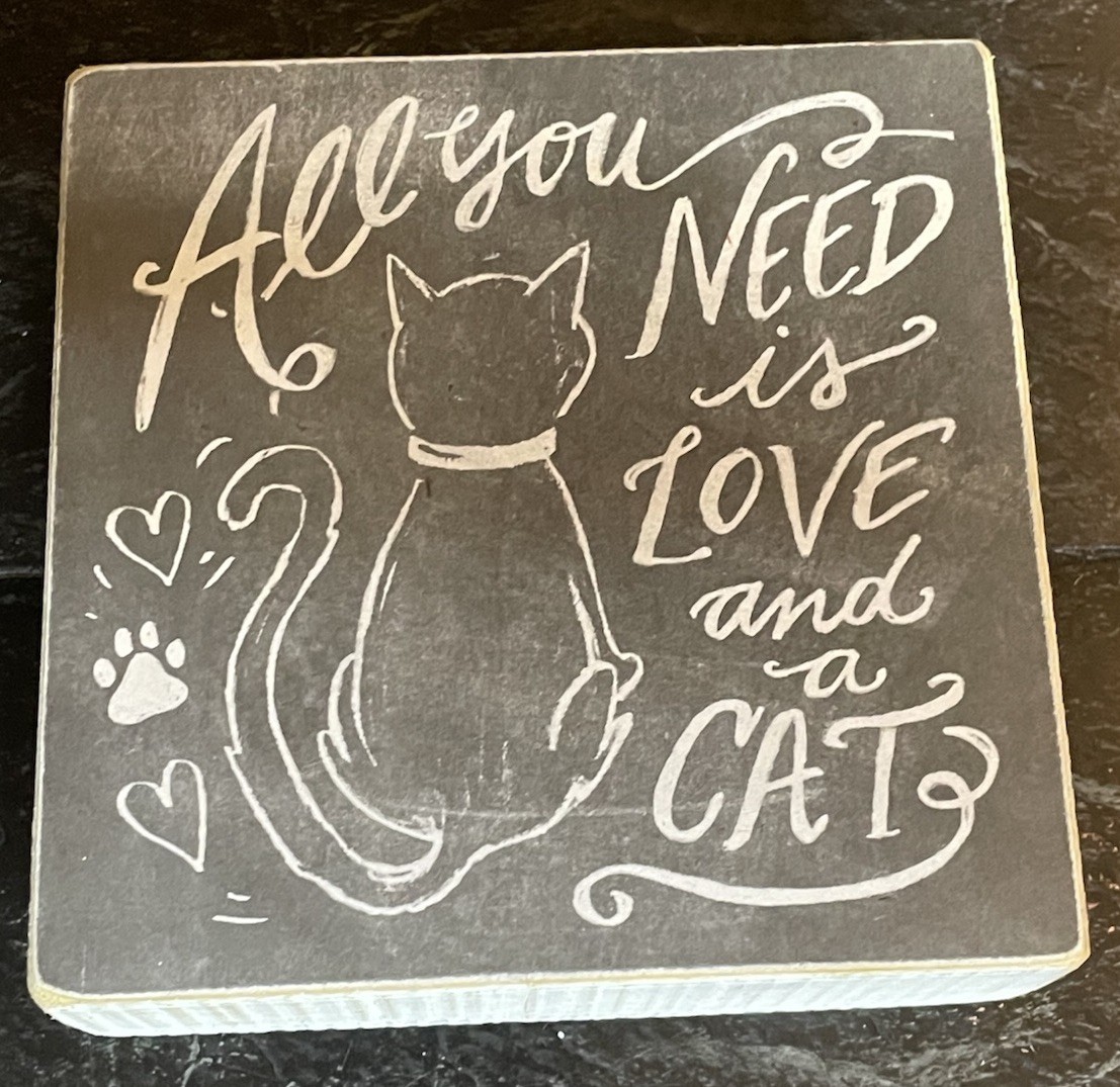 Cat Themed Decoration Titled "Three Girls & A Wish" By Jeanetta Gonzales 5 x 5in gallery