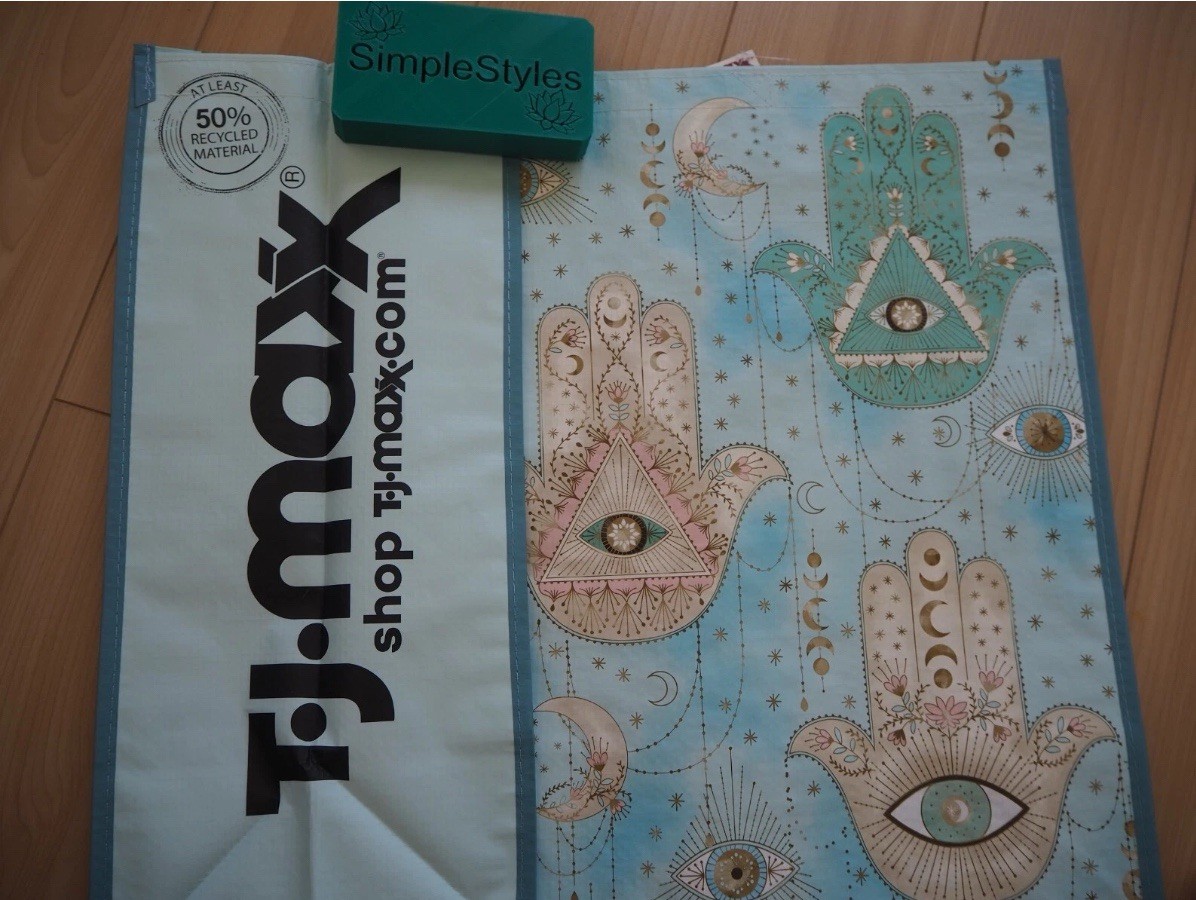 Hamsa Evil Eye Protection Reusable Shopping Market Large Durable Gift Bag NWT gallery