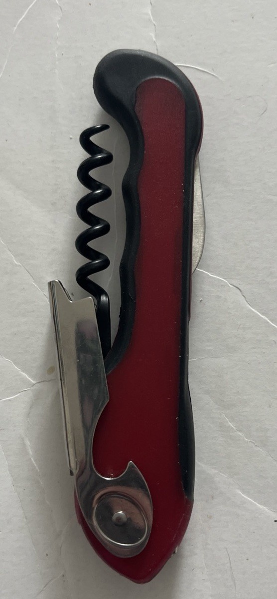 True Grippy Soft Touch COMFORT Handle Waiter’s Corkscrew Red & Black 🍷 gallery