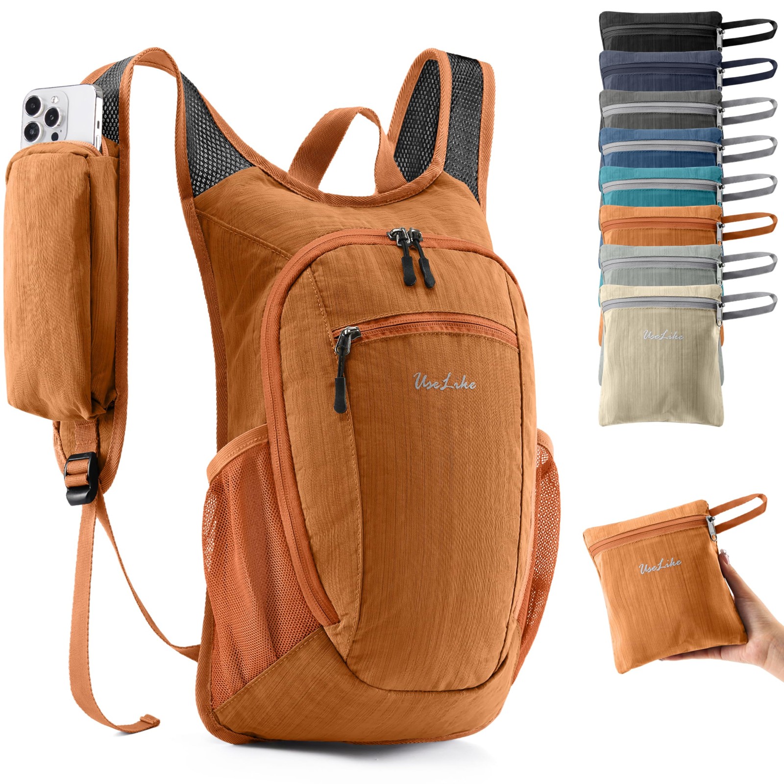 10L Small Hiking Backpack Travel Daypack Lightweight Packable Back Pack for M...