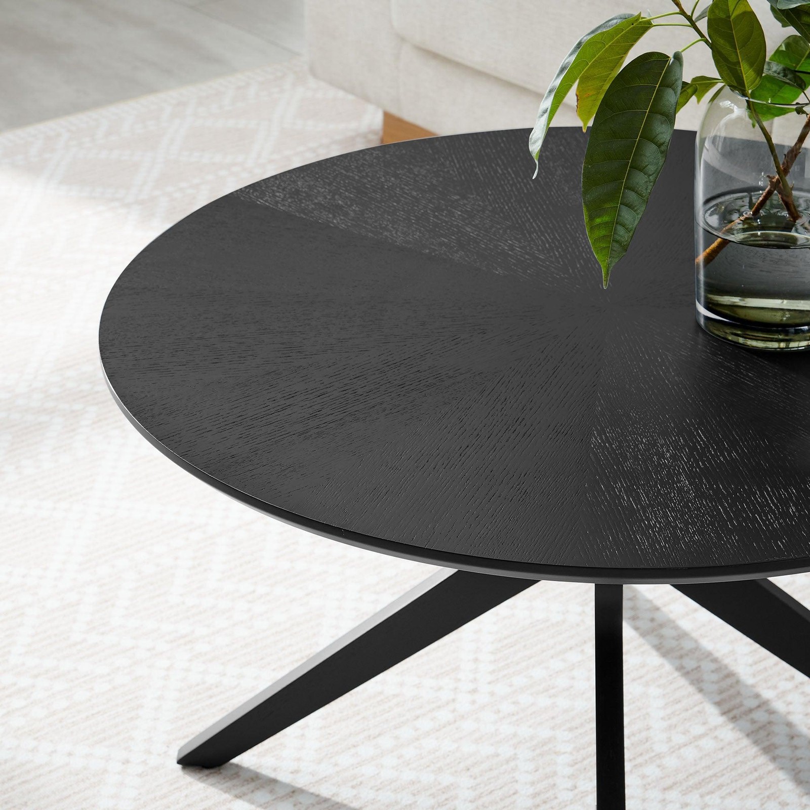 Crossroads Round Wood Coffee Table gallery
