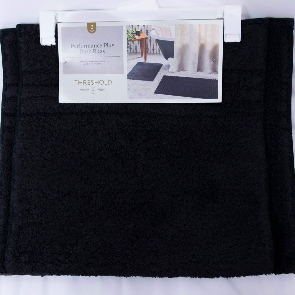 Threshold Performance Plus Textured Bath Rug Set, Pick Your Color