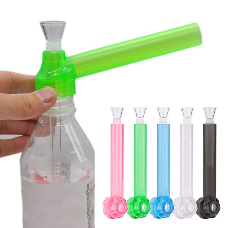 NEW Acrylic Plastic Water Pipe TOP PUFF Portable Water Bottle Bong gallery