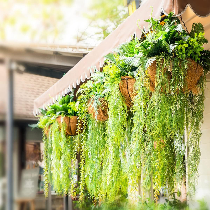 Coco Coir Liners for Hanging Baskets, 100% Natural Coco Fiber Planter Insert, 6P gallery