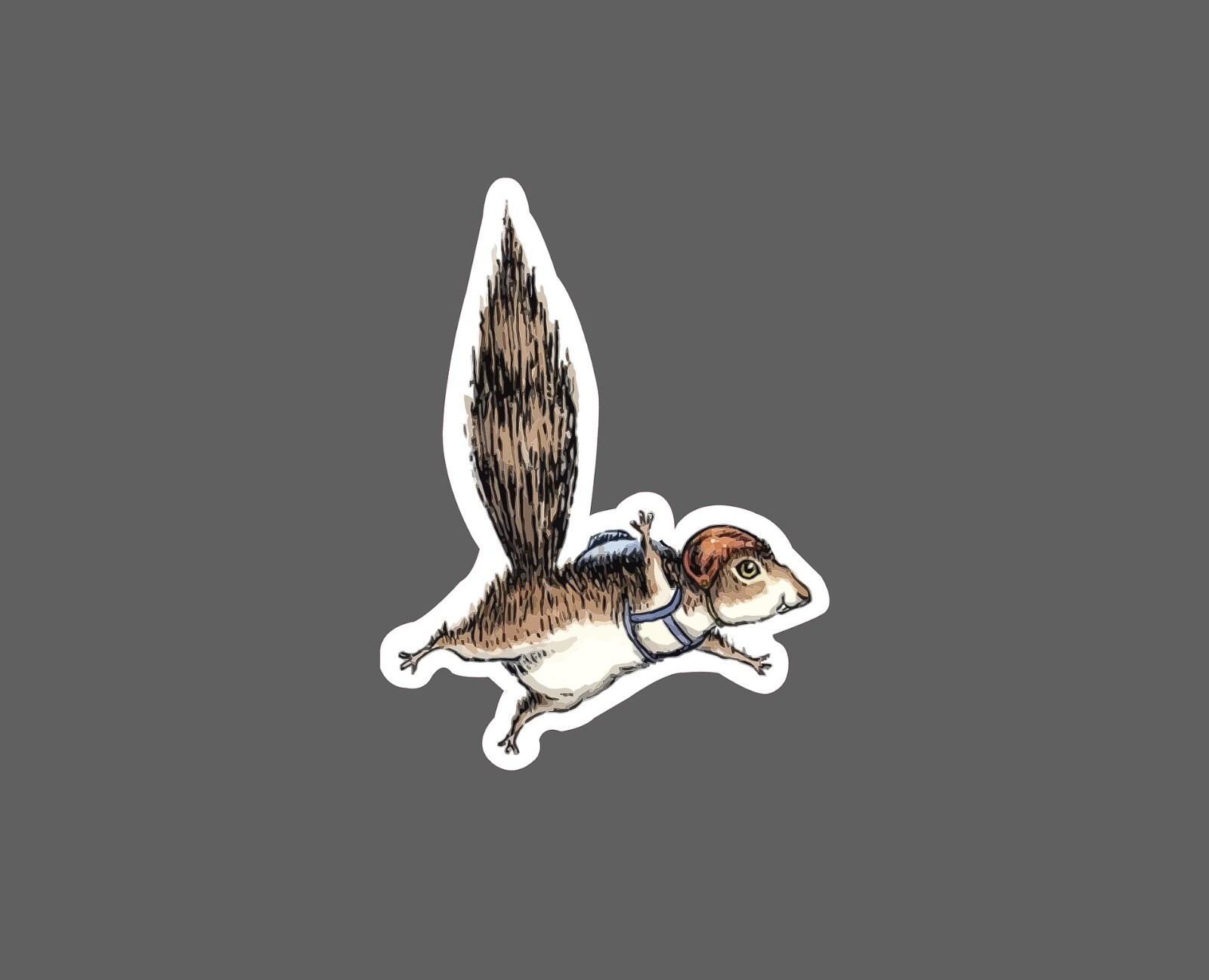 Squirrel Skydiving Sticker Risk Waterproof - Buy Any 4 For $1.75 EACH Storewide! gallery