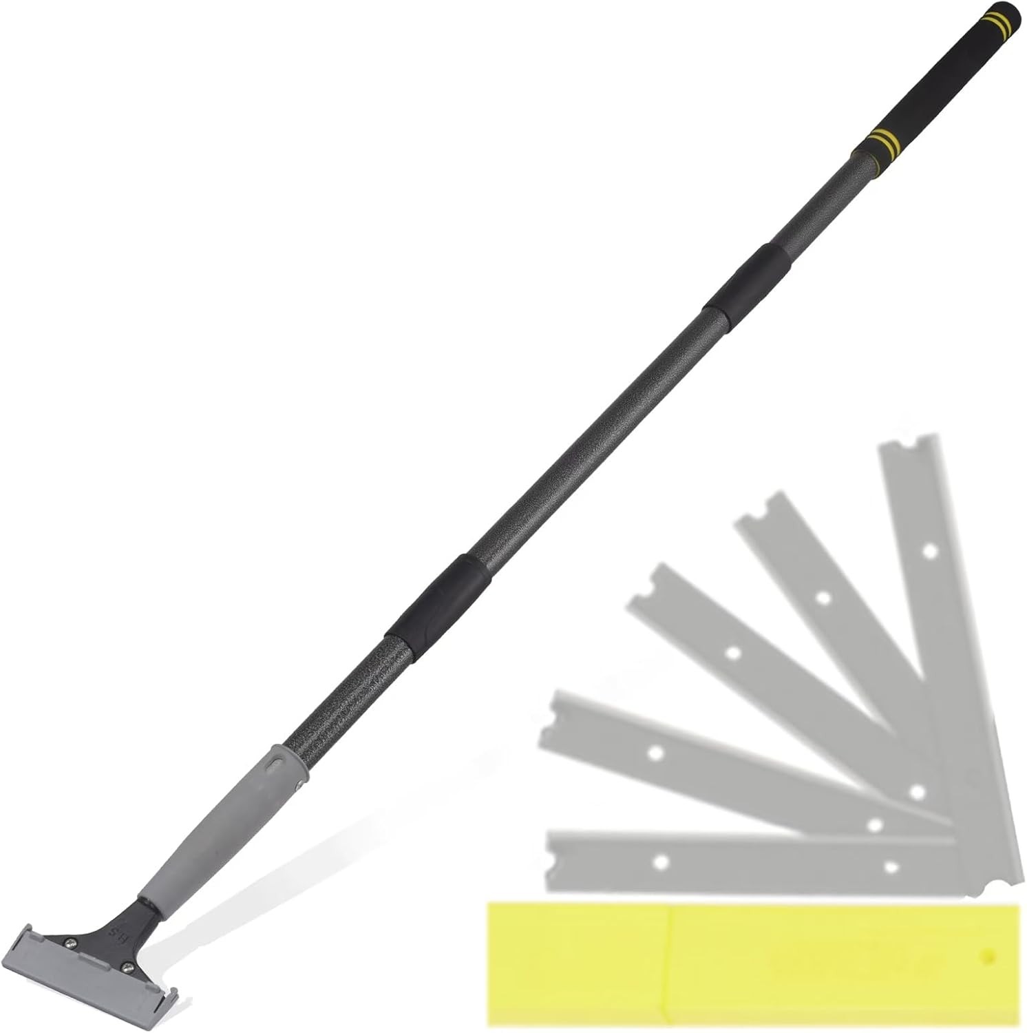 Floor Scraper Long Handle 16-47in Stainless w 5 Blades gallery