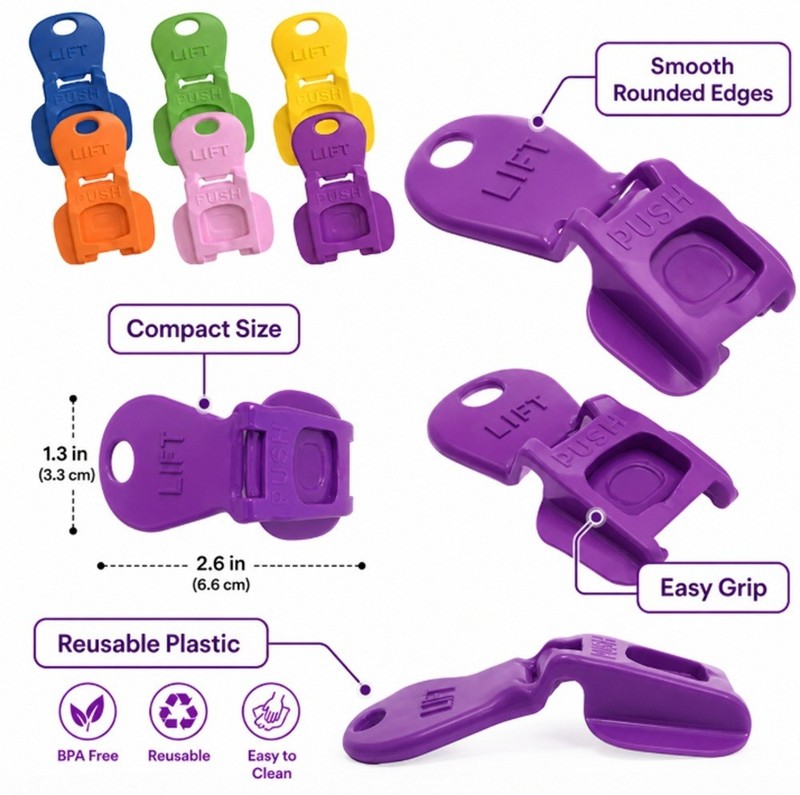 6-Pack Can Lids & Tab Openers – Colorful Drink Covers for Soda, Beer & Camping gallery