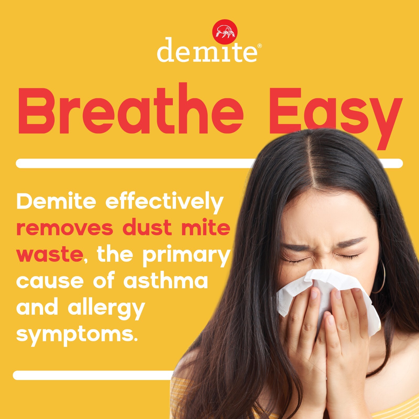 DeMite 1 Liter Laundry Additive Allergy Relief Dust Mite Allergens Remover Wash gallery