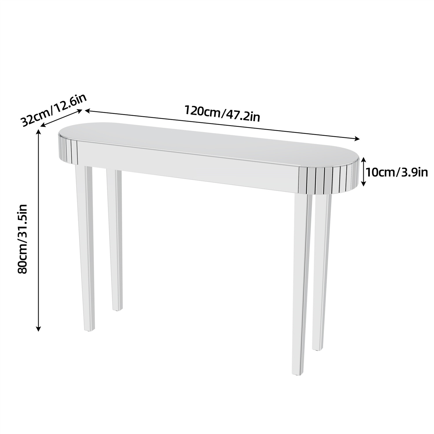 Console Table Dressing Makeup for Bedroom Entryway Chic Sofa Side Accent Table gallery