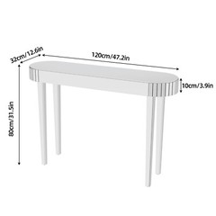 Console Table Dressing Makeup for Bedroom Entryway Chic Sofa Side Accent Table