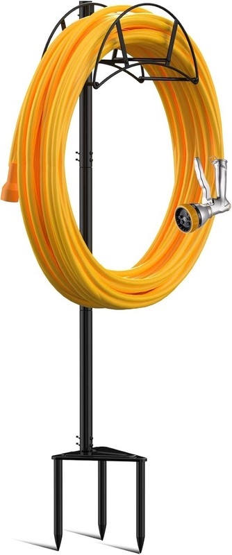 Triangular Iron Hose Organizer - Detachable & Easy Install for Outdoors gallery