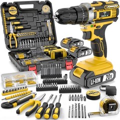 20V136PCS wireless electric drill set, and various drill bits to