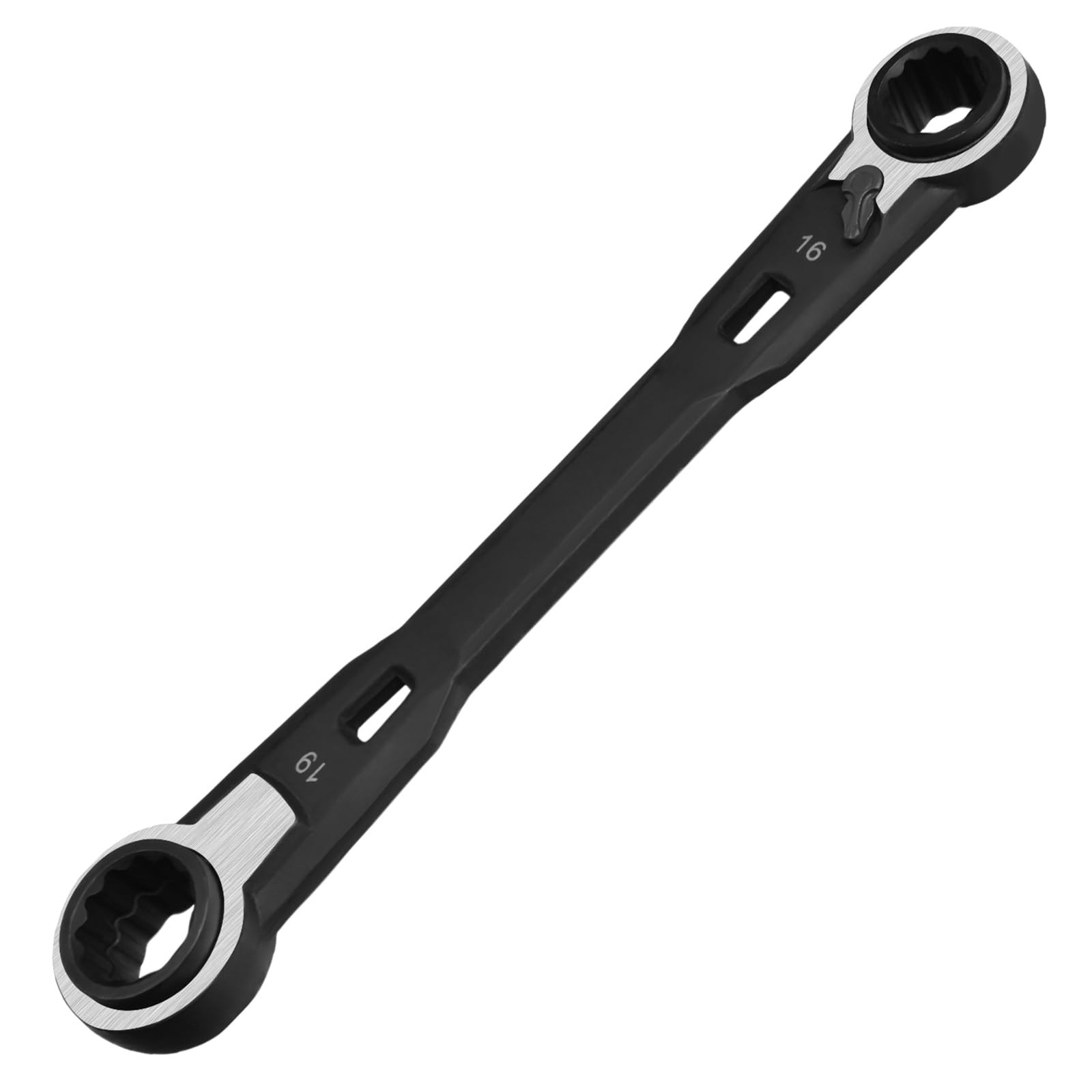 4in1 Reversible Ratcheting Box Wrench Set Metric 16/17/18/19mm 72Tooth gallery