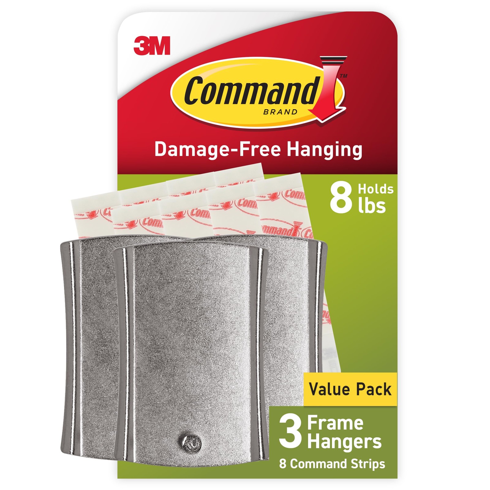 Command 8 Lb Jumbo Universal Picture Hanger, 3 Frame Hangers and 8 Command Strip gallery