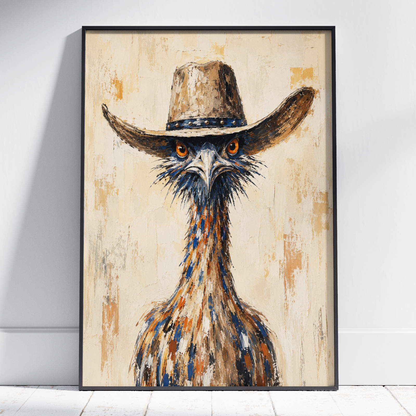 Roadrunner Cowboy Poster Canvas Desert Bird Western Ranch Wall Art Decor Print gallery