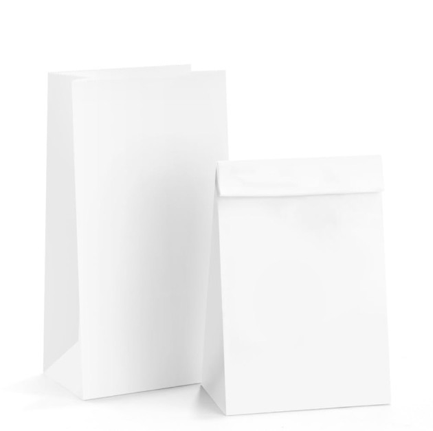 Paper Bags-8 lb Capacity-Multipurpose Grocery Bags Available in Brown and White gallery