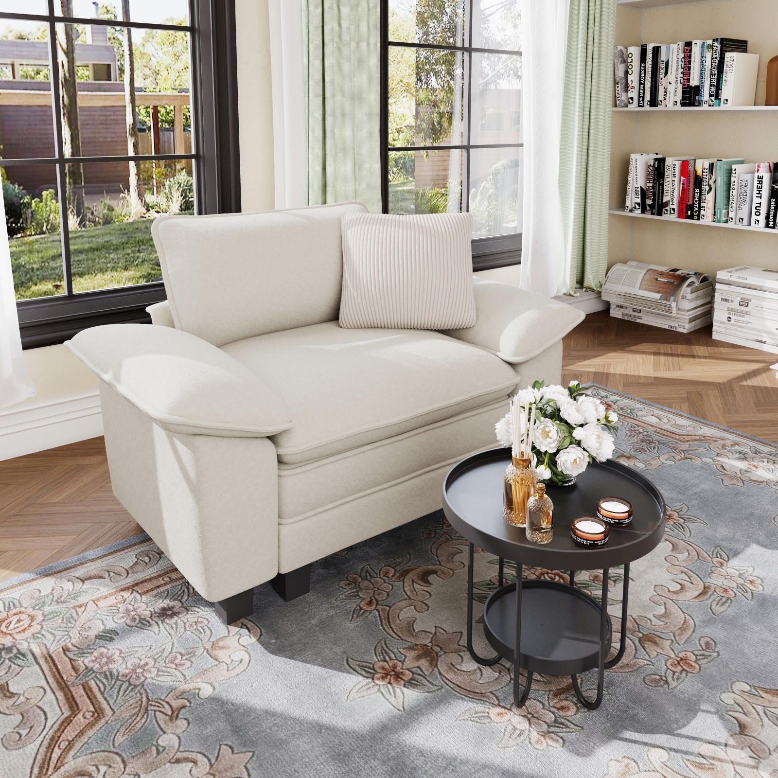 Modular Sectional Sofa Chenille Cloud Couch with Chaise and Cushion 7/5/4/3-Seat gallery