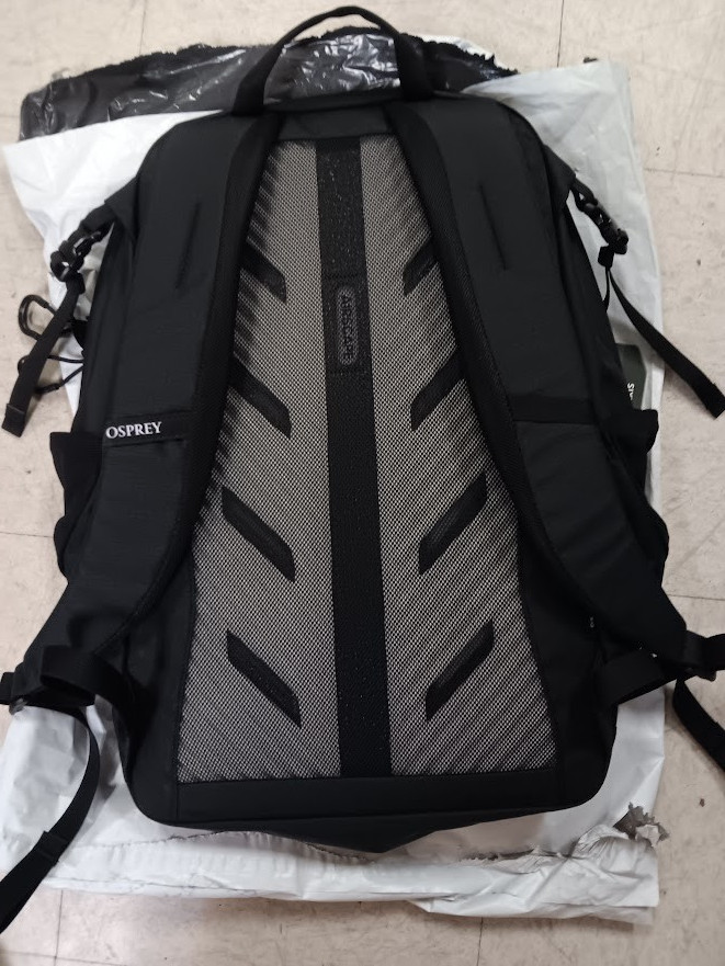 Osprey Axis Backpack , all Black Authentic Laptop commuter pack NWT *NO LOGOS* 2