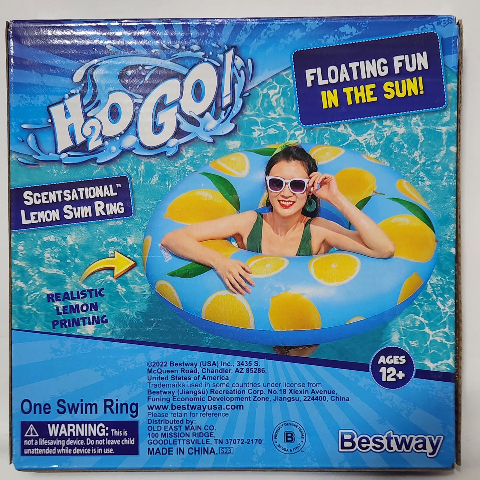 Bestway H2OGO! Scentsational Lemon Scented Inflatable Swim Ring Pool Float Ages gallery