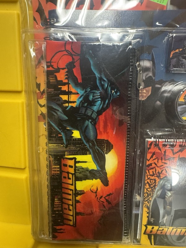 1990s New Vintage Batman Stationary set for school! 11 Pieces Total - DC comics gallery
