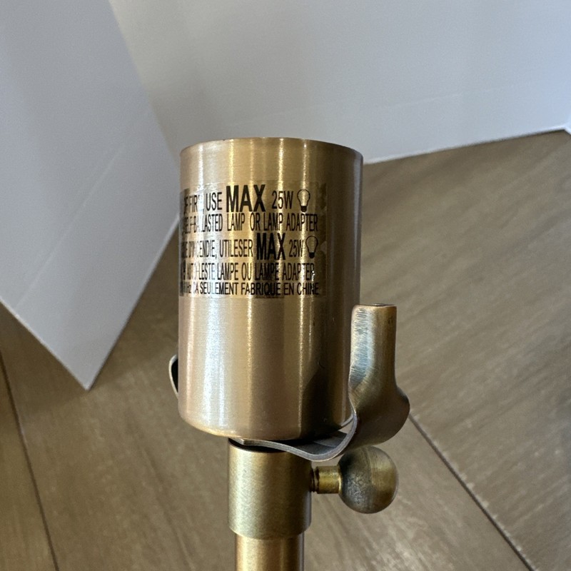 Pottery Barn Harrison Adjustable Table Lamp 17" Bronze Brass READ DESCRIPTION gallery