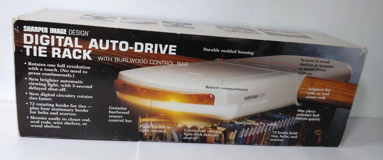 Sharper Image Design Digital Auto-Drive Tie Rack SI602 (72 Hooks) gallery