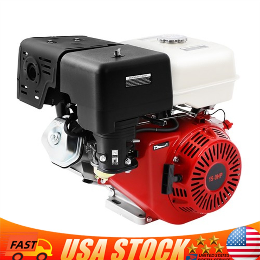420 CC 15 Hp 4-stroke Gasoline Engine Horizontal Motor Cable Start 9700w gallery