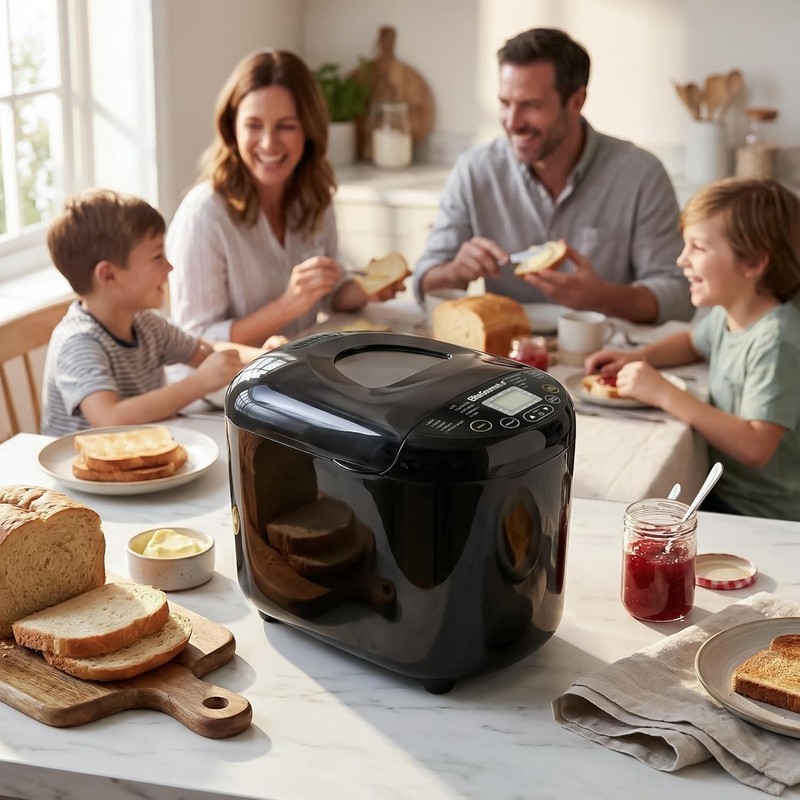 Programmable Bread Maker, 2 lb Loaf, 3 Sizes, 19 Presets incl. Gluten-Free, D... gallery