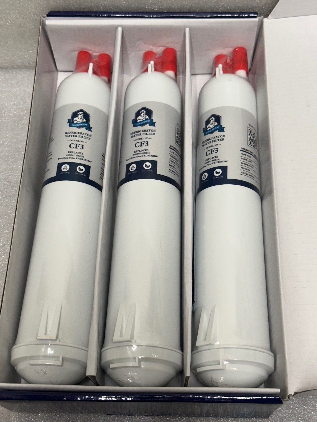 3 Pack Refrigerator Water Replacement Filter EDR3RXD1 4396841 4396710 #C gallery
