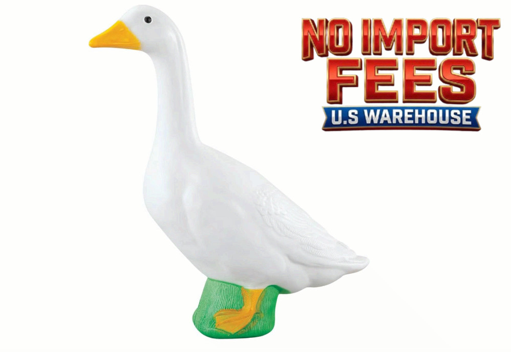 Fox Valley Traders Gaggleville 23" Large White Goose Plastic Garden Figurine
