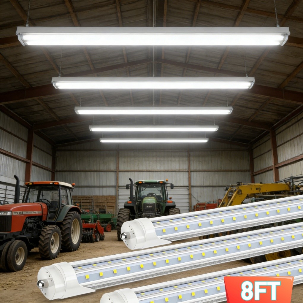 8 Pack 8FT LED Shop Light Bulbs 72W FA8 Single Pin 5000K 6000K T8 LED Tubes T12 gallery