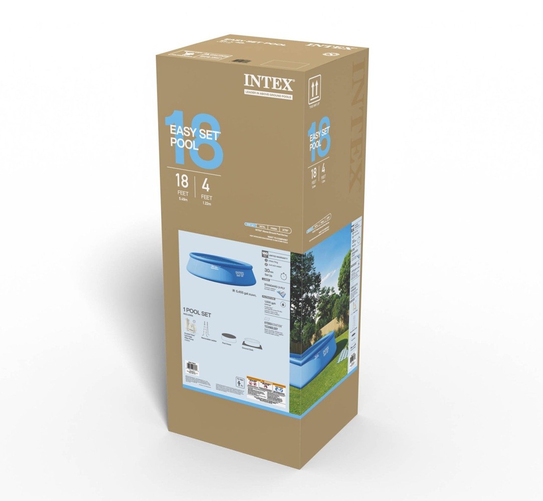 Intex Easy Set 18ft x 48in Inflatable Pool with 1500 GPH Filter Pump gallery