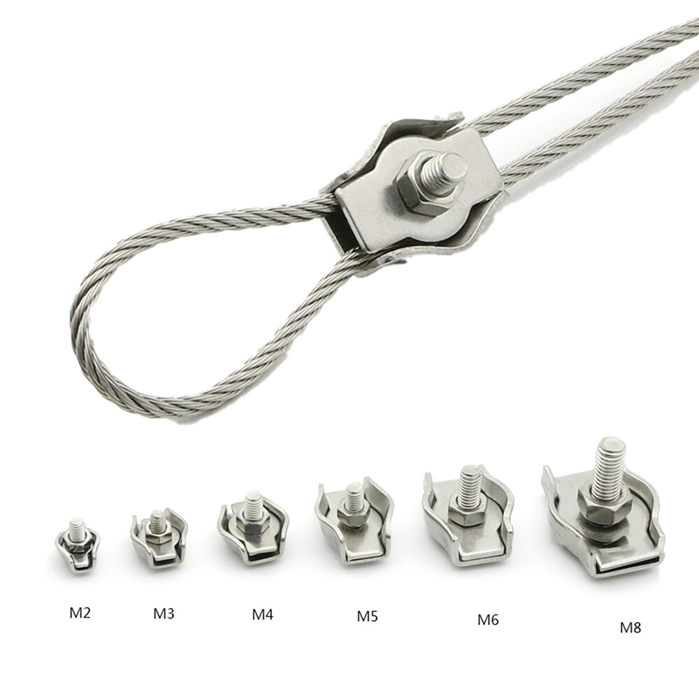 Wire Rope Clamp Thimble Simplex Duplex M2 M3 M4 M5 M6-M10 304 Stainless Steel gallery