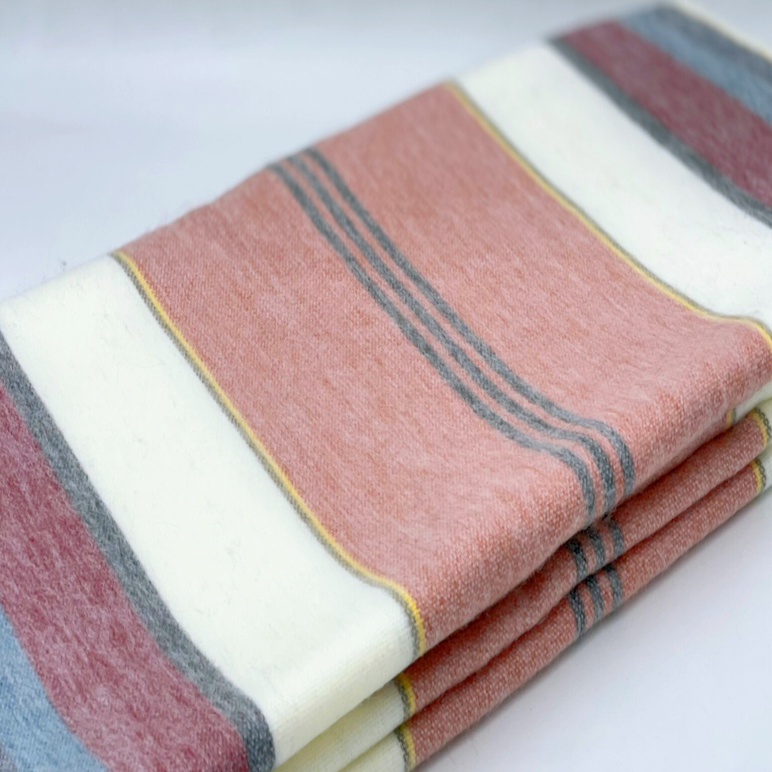 SOFT & WARM STRIPED ALPACA LLAMA WOOL BLANKET THROW 95"x63" QUEEN BED SOFA COUCH gallery