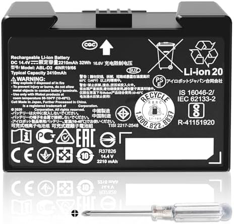 iRobot Roomba Battery ABL-D2 for i7 i7+ i3 i3+ i4 e5 e6 e & i Series 2210mAh gallery