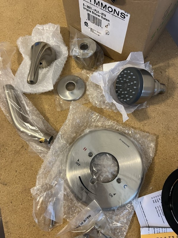 Origins Shower System w/ Volume Control * Valve Included * S-9601-PLR-STN Nickel gallery