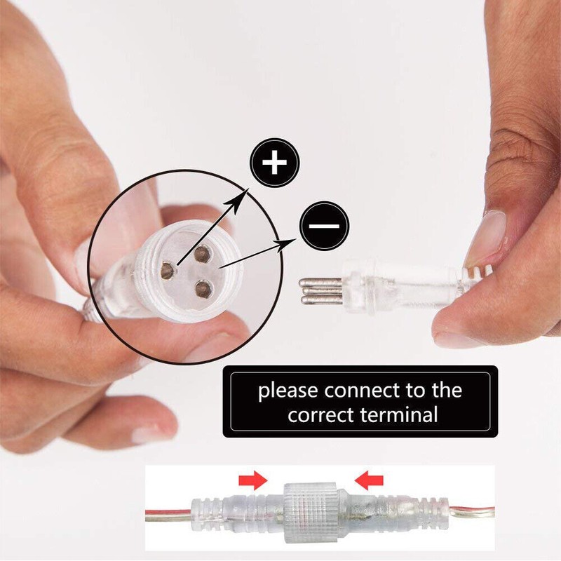 US Controller Plug 8-Modes w/Memory Function For LED Icicle Curtain String Light gallery