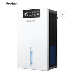 KeepGlad Dehumidifier, 98OZ Dehumidifiers for Home(1000sq.ft), Humidity Display