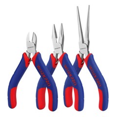 WORKPRO Mini Pliers Set 3-Piece Small Pliers Tool Kit Includes 4” Diagonal Plier